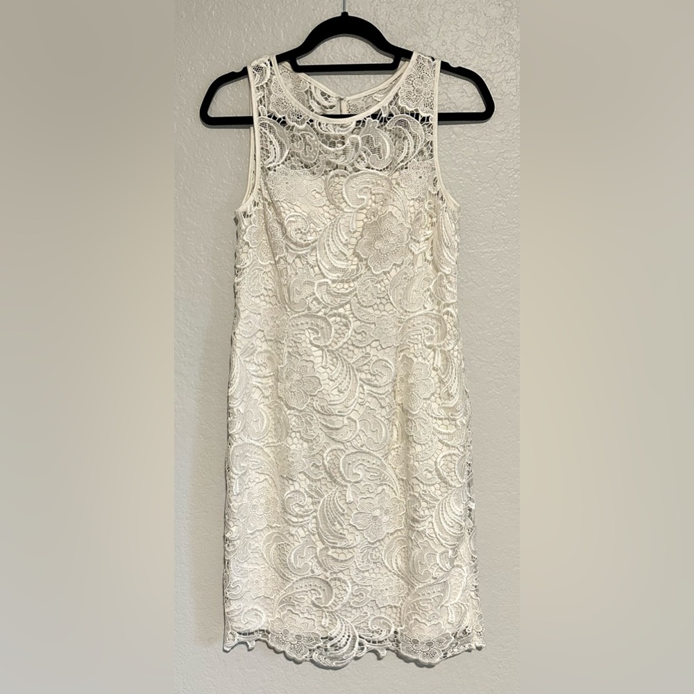Beautiful lace white bridal dress